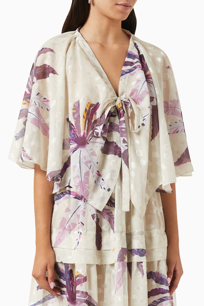 

Floral Top, Neutral
