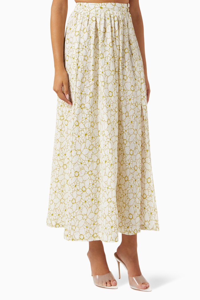 

Slit Maxi Skirt, Neutral
