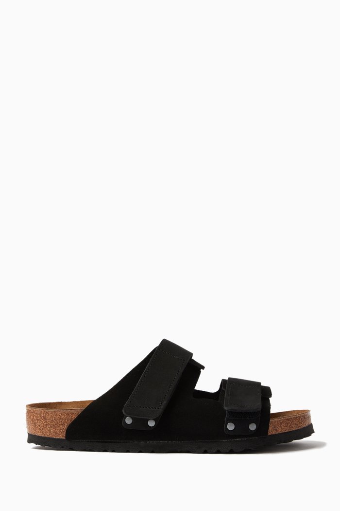 

Uji Sandals in Suede, Black