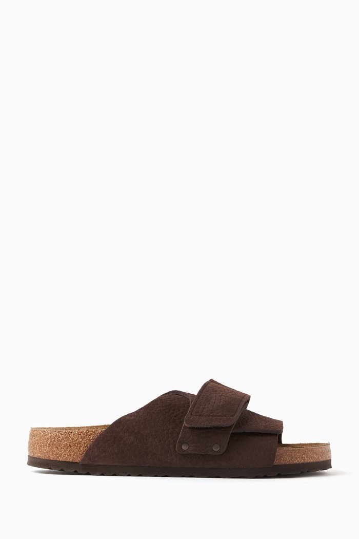 

Kyoto Sandals in Nubuck Leather, Brown