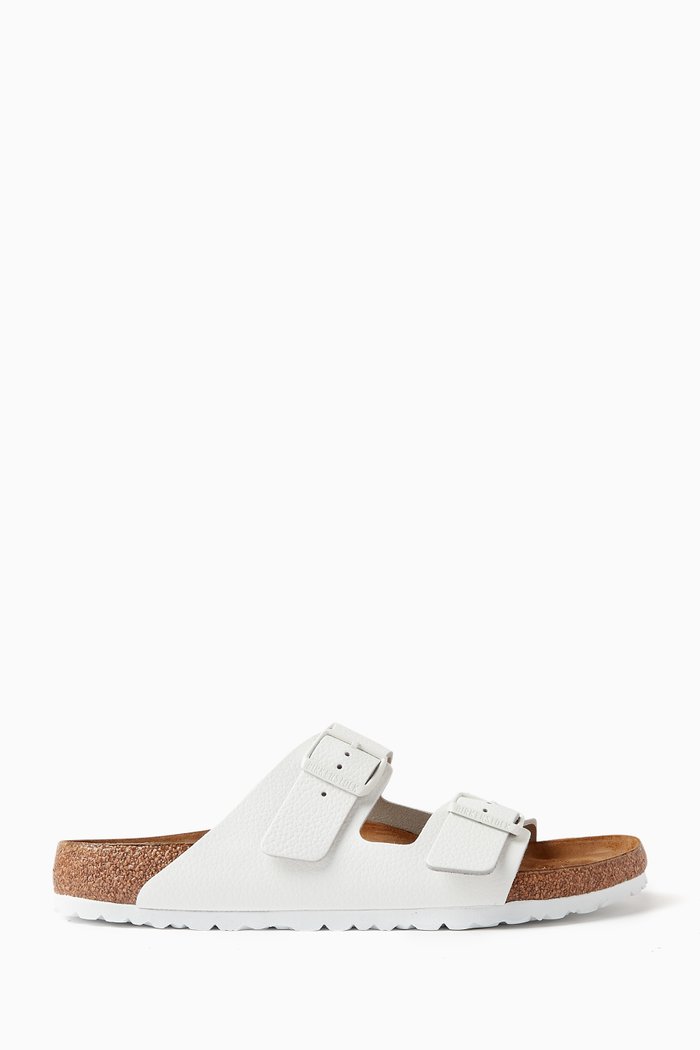 

Arizona Sandals in Nubuck Leather, White