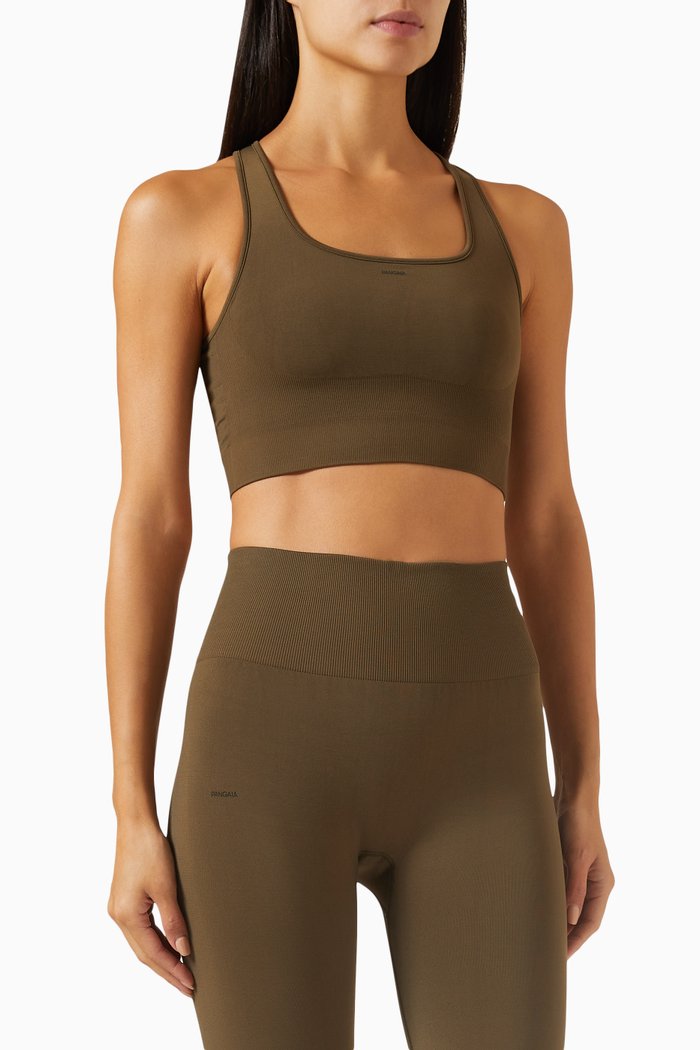 

Motion Low-impact Sports Bra in Biobased Nylon-blend, Brown