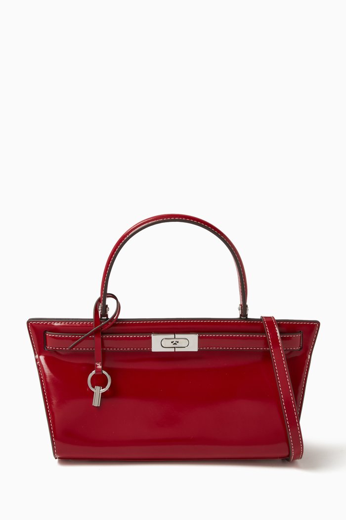 

Lee Radziwill Speccio Cat Eye Bag in Leather, Red