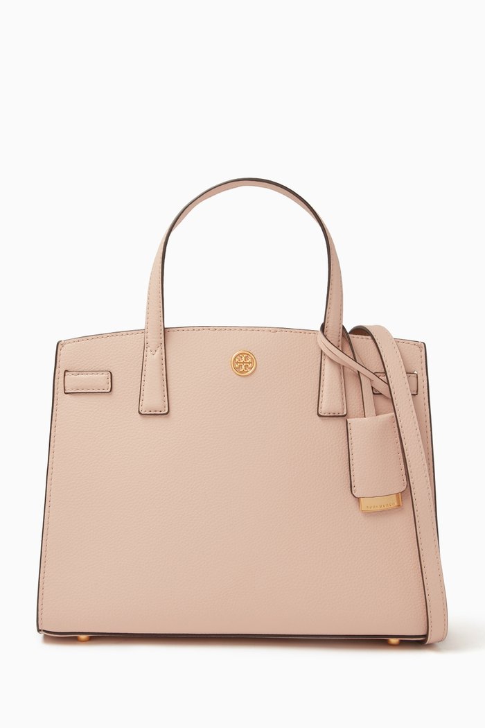 

Small Walker Satchel in Leather, Brown