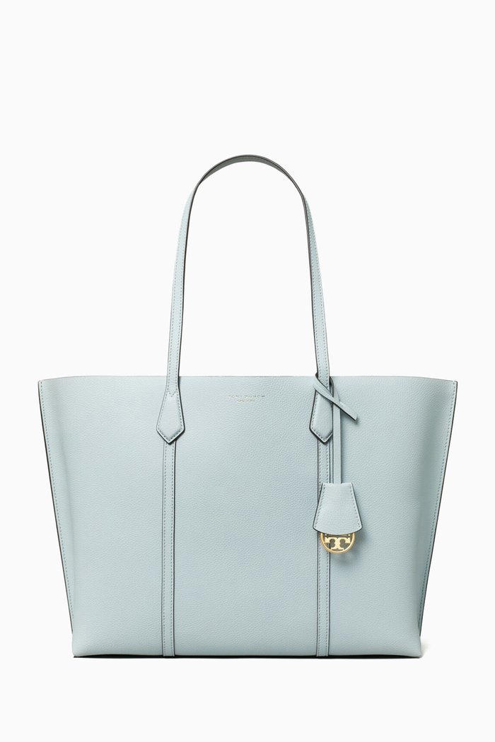 

Perry Triple-compartment Tote Bag in Leather, Multicolour