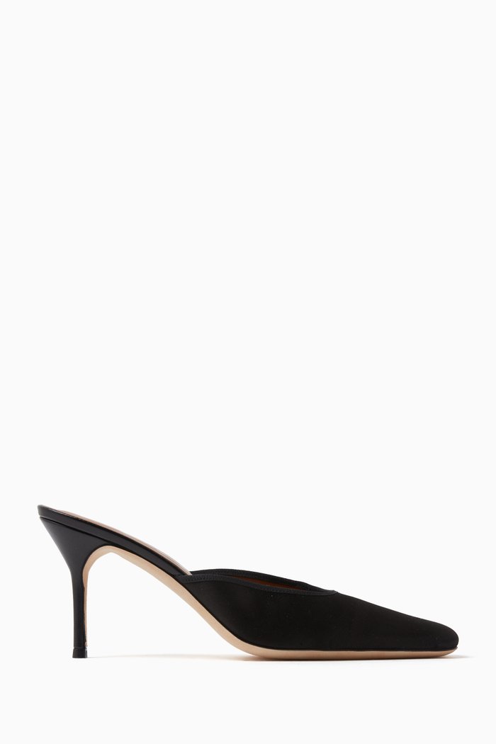

Otto 90 Mules in Satin, Black