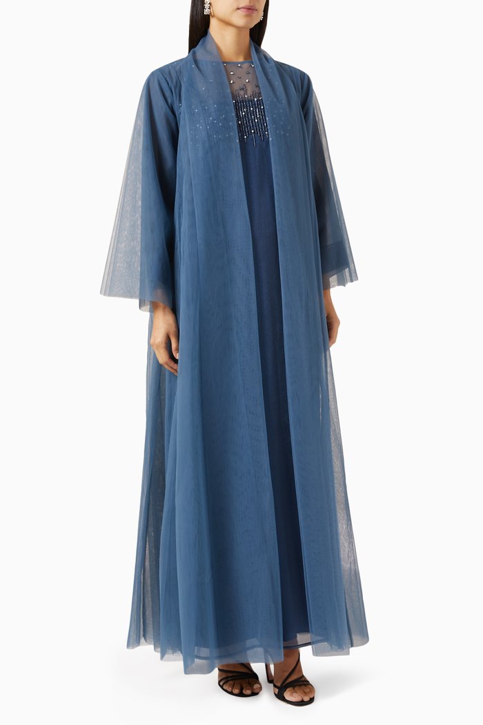 

Embellished Abaya, Blue