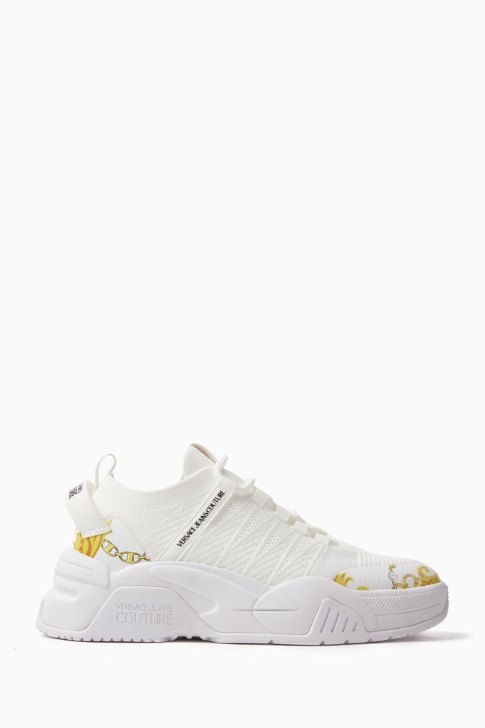 Stargaze Low Top Sneakers in Knit, White