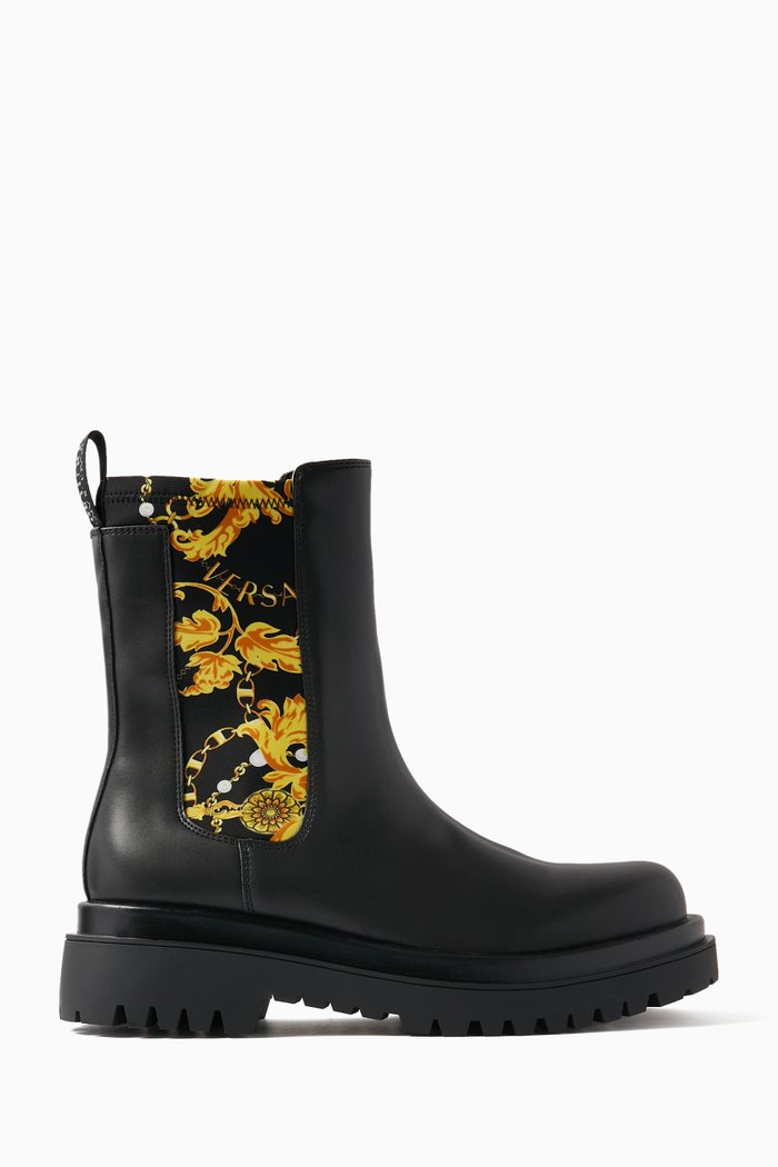 

Drew Ankle Boots in Leather, Black