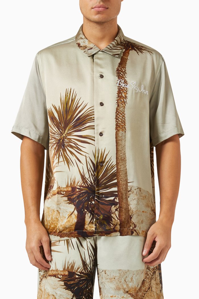 

Dragon Tree Shirt in Viscose, Multicolour