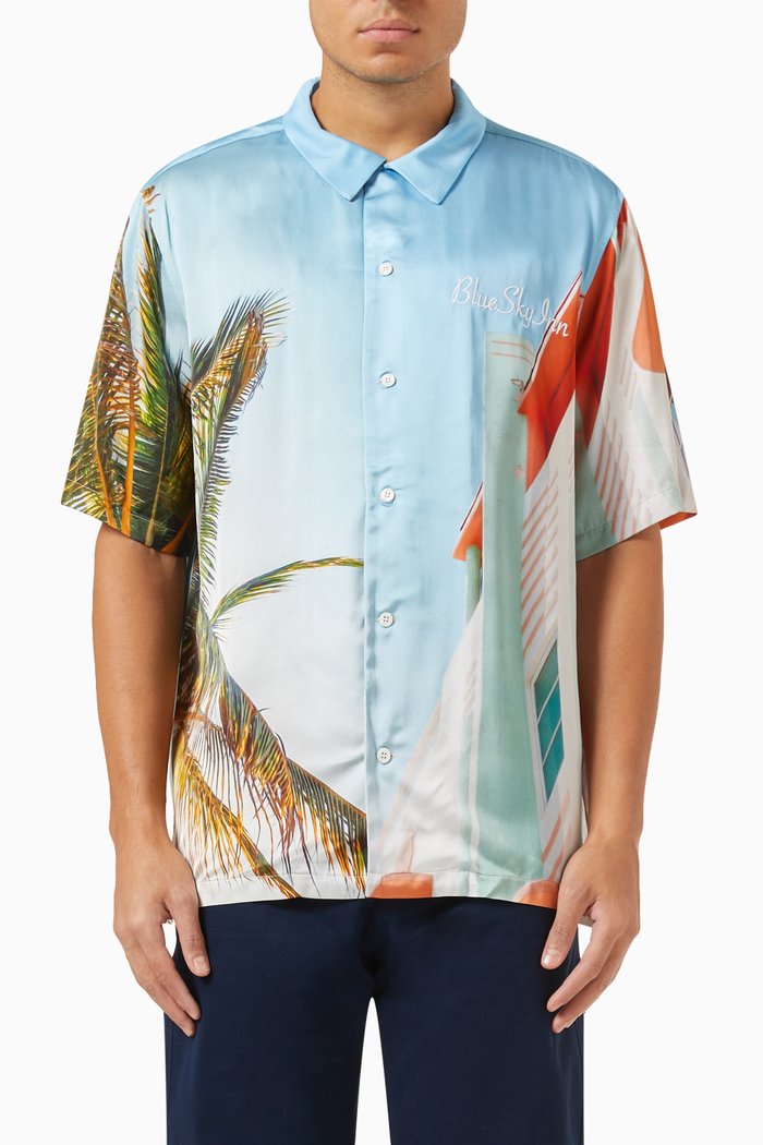 

Palms Inn Shirt in Viscose, Multicolour