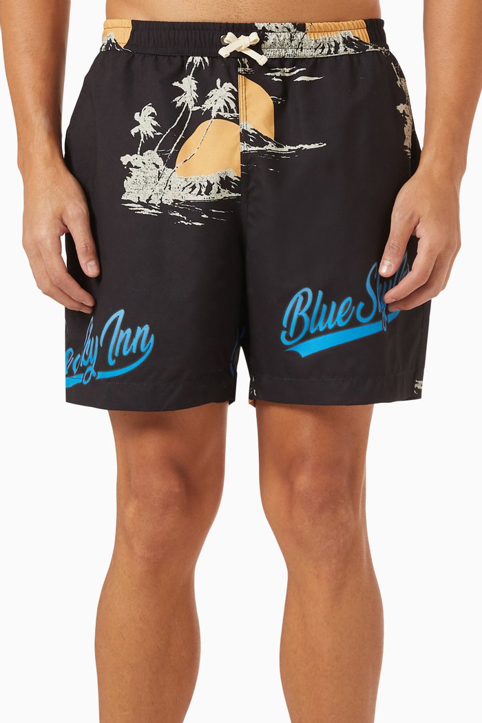 

Island Logo Swim Shorts in Nylon, Multicolour