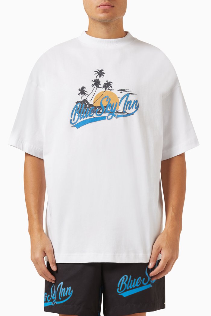 

Island Logo T-shirt in Cotton-jersey, White