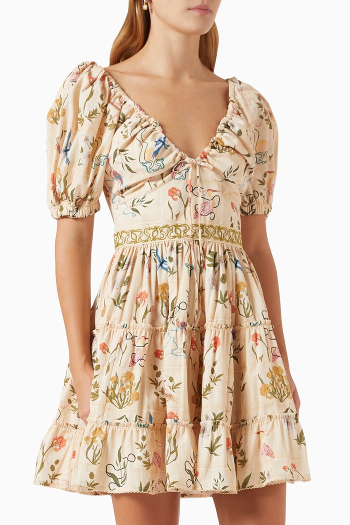 

Manzanilla Mini Dress in Cotton-poplin, Multicolour