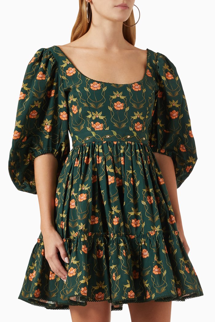 

Delirio Embroidered Mini Dress, Multicolour