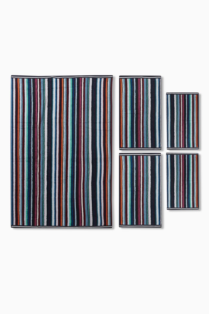 

Chandler 5-piece Towels Set in Lamé Terrycloth, Blue