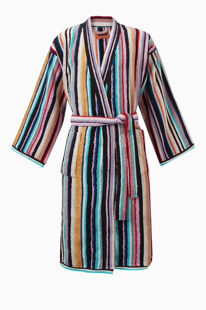 

Chandler Bathrobe in Lamé Terrycloth, Multicolour