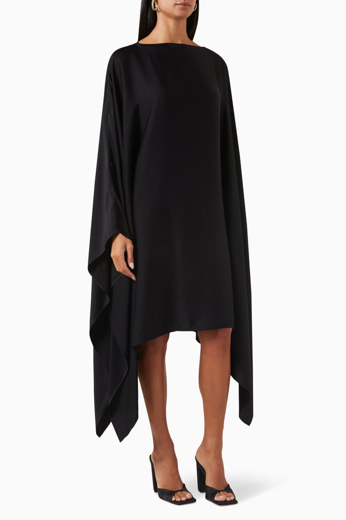 

Phylo Poncho in ENKA® Viscose, Black