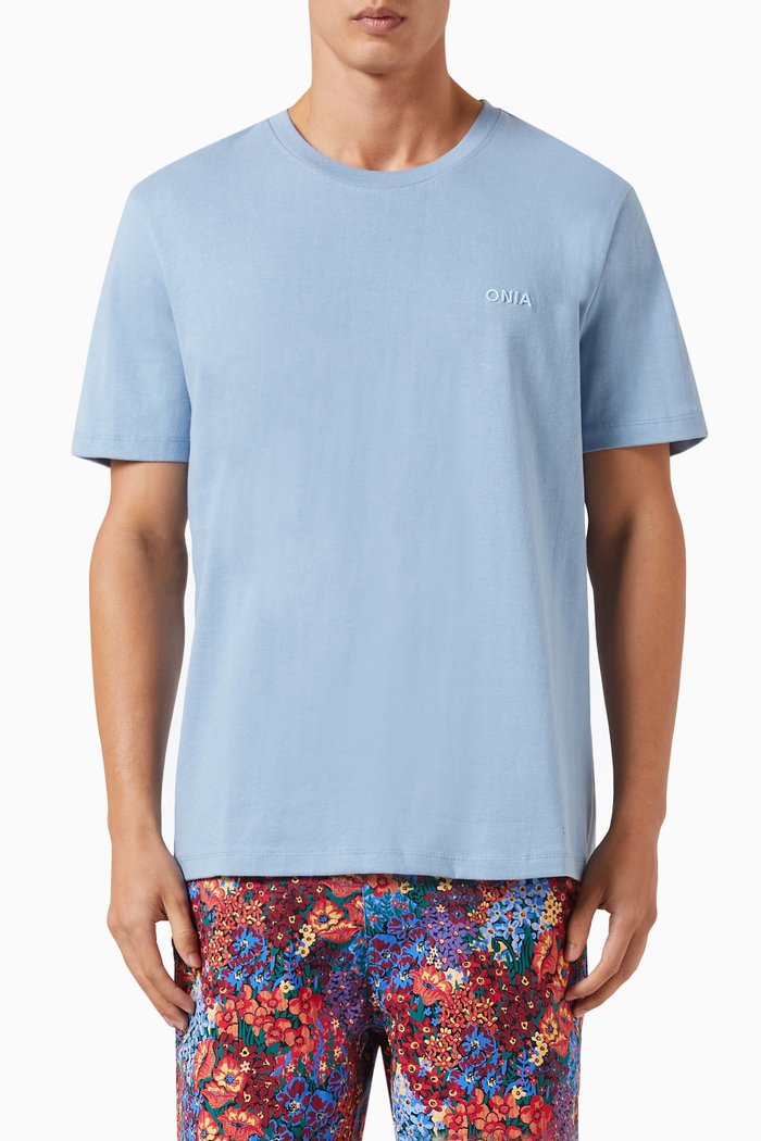 

Logo T-shirt in Cotton, Blue