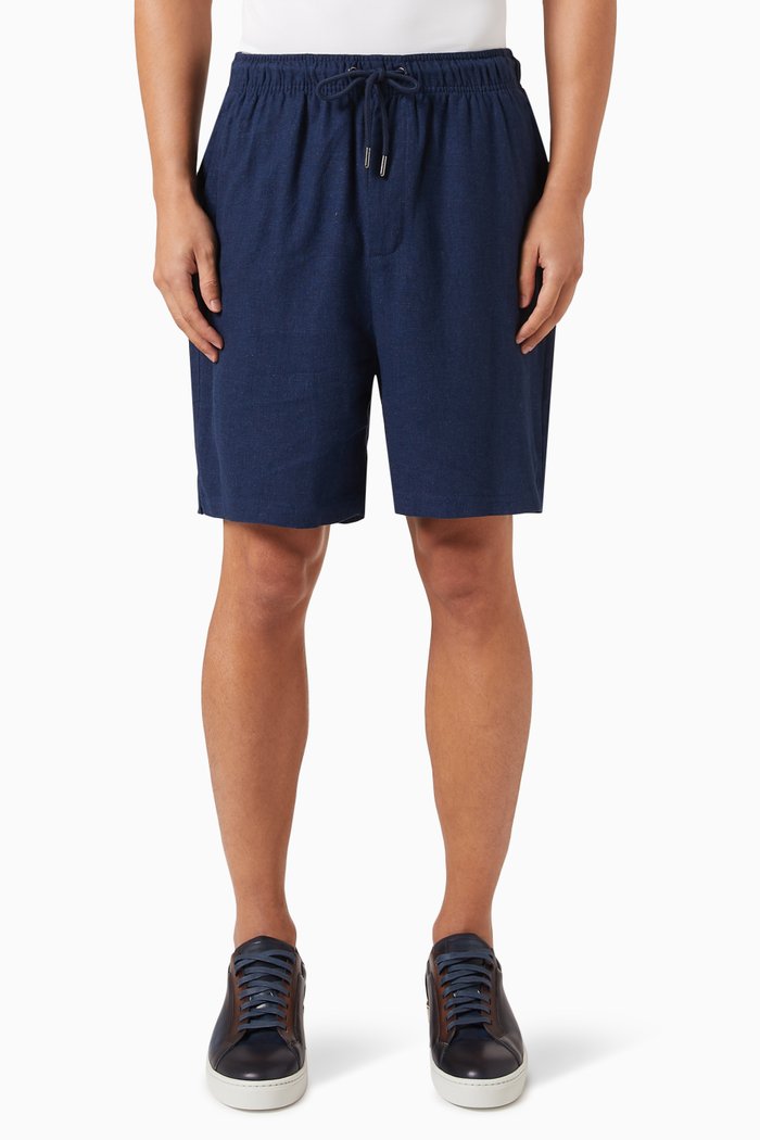 

Pull-on Shorts in Air Linen, Blue