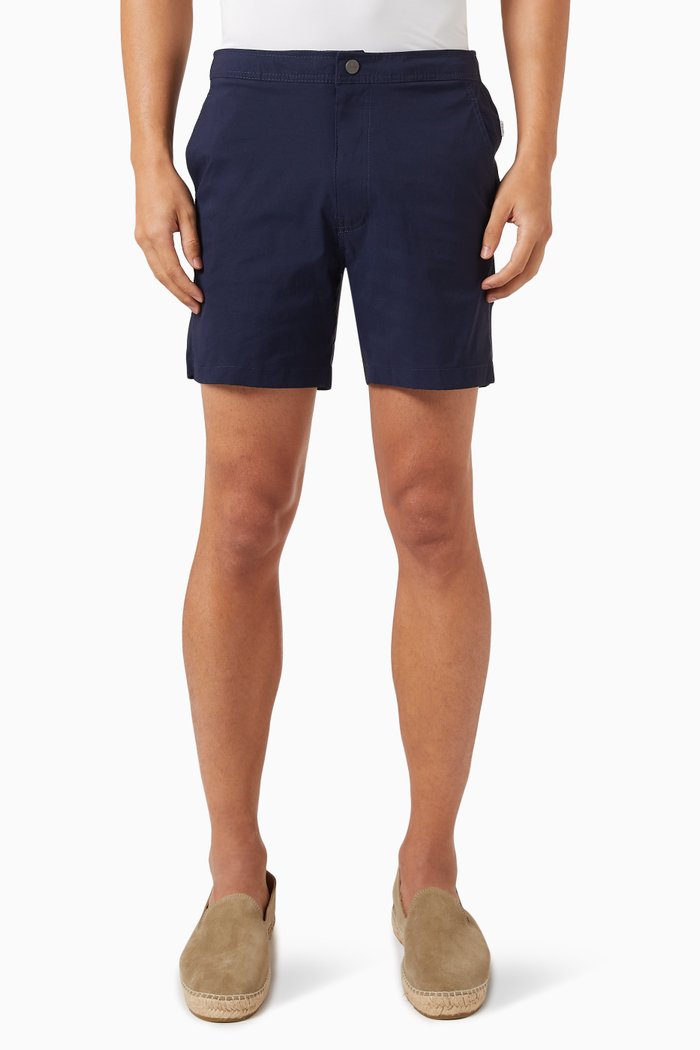 

Seersucker Shorts in Cotton, Blue