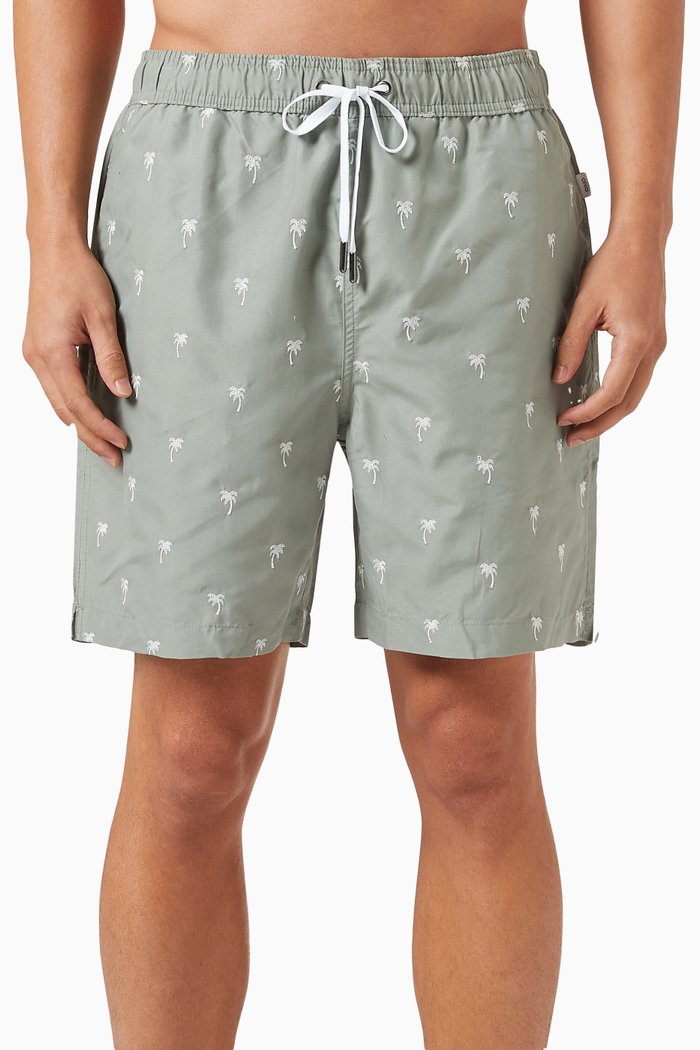 

Charles Swim Shorts in Nylon, Green