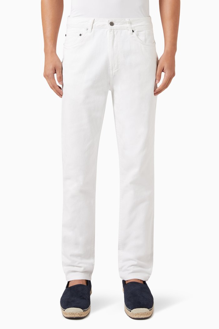 

Summer Pants in Denim, White