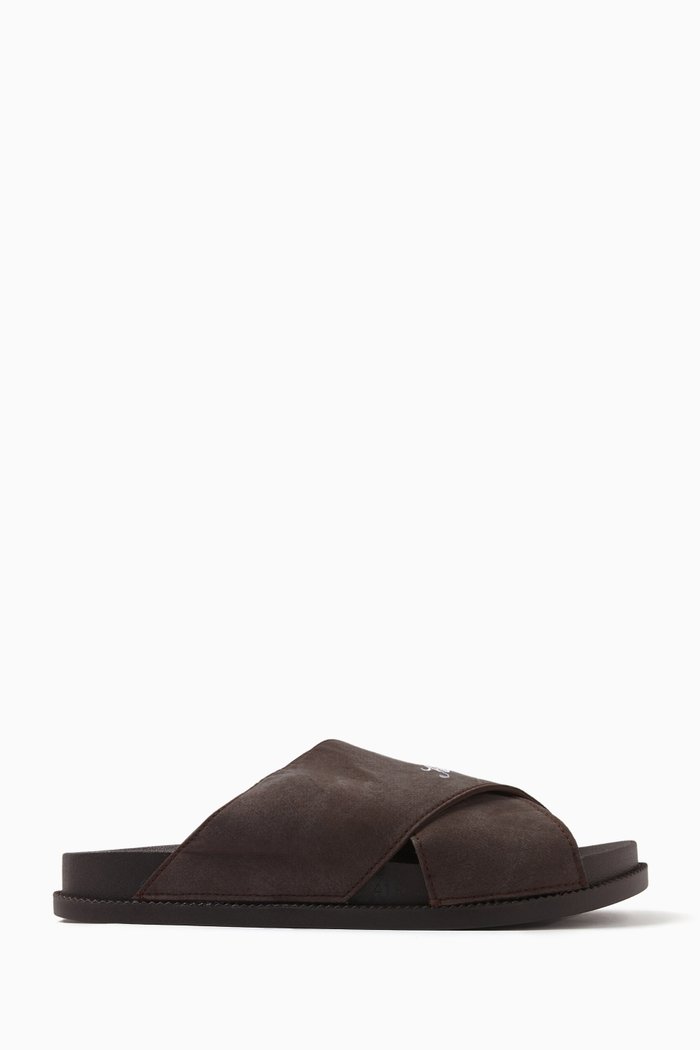 

Logo Criss Cross Slides, Brown