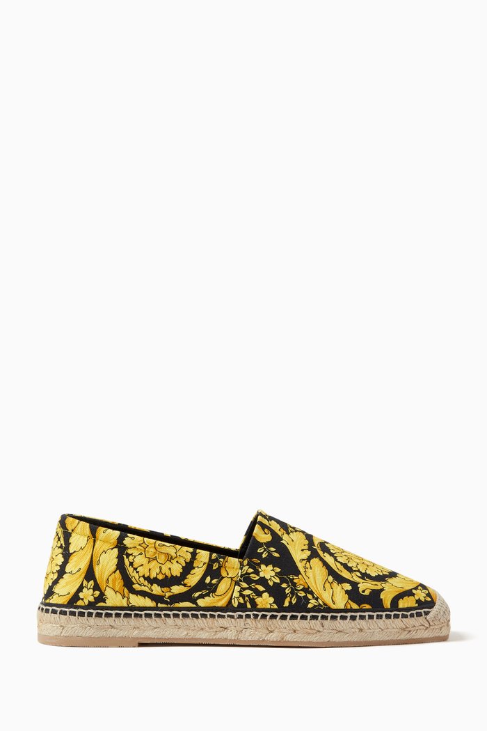 

Baroque Print Espadrilles in Cotton-canvas, Yellow