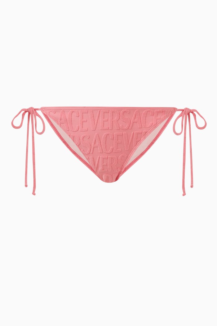 

x Dua Lipa Allover Towel Bikini Briefs, Pink
