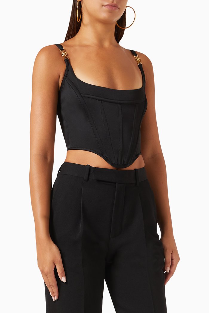 Medusa '95 Corset Top, Black