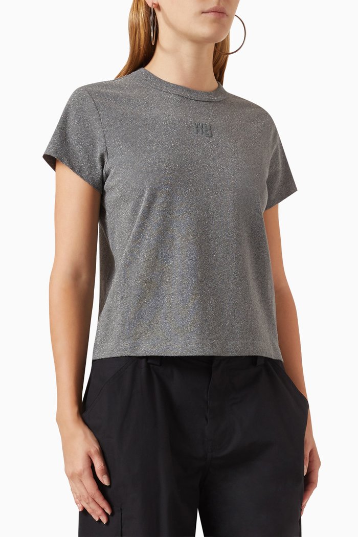 

Logo T-shirt in Jersey, Grey
