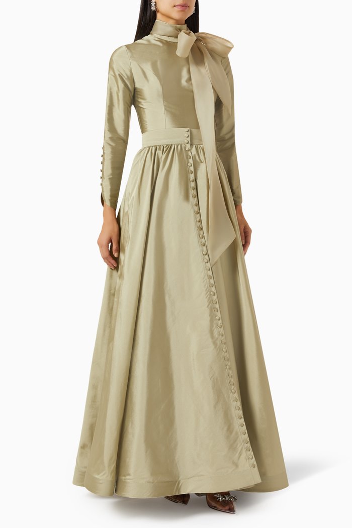 

Miltonia Two-piece Maxi Dress, Green