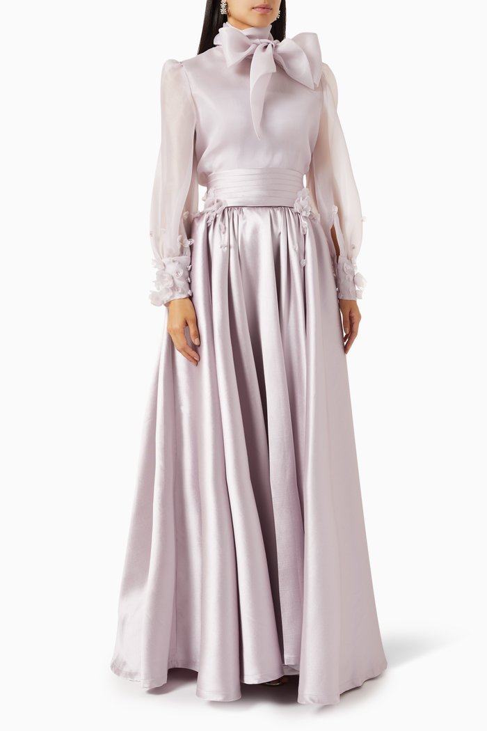 

Brassolova Two-Piece Maxi Dress, Purple