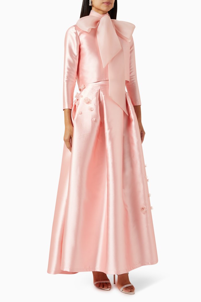 

Cattleya Two-piece Maxi Dress, Pink