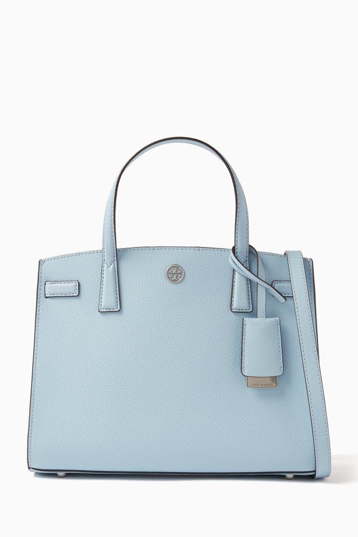 

Small Walker Satchel in Leather, Blue