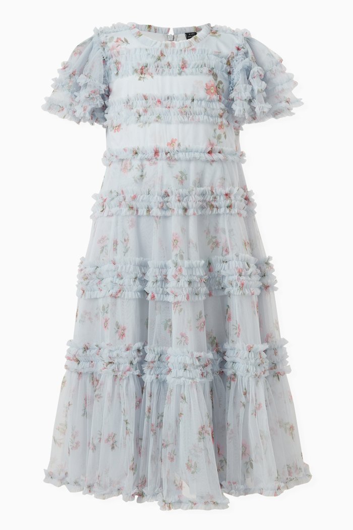 

Scatter Ditsy Dress in Tulle, Blue