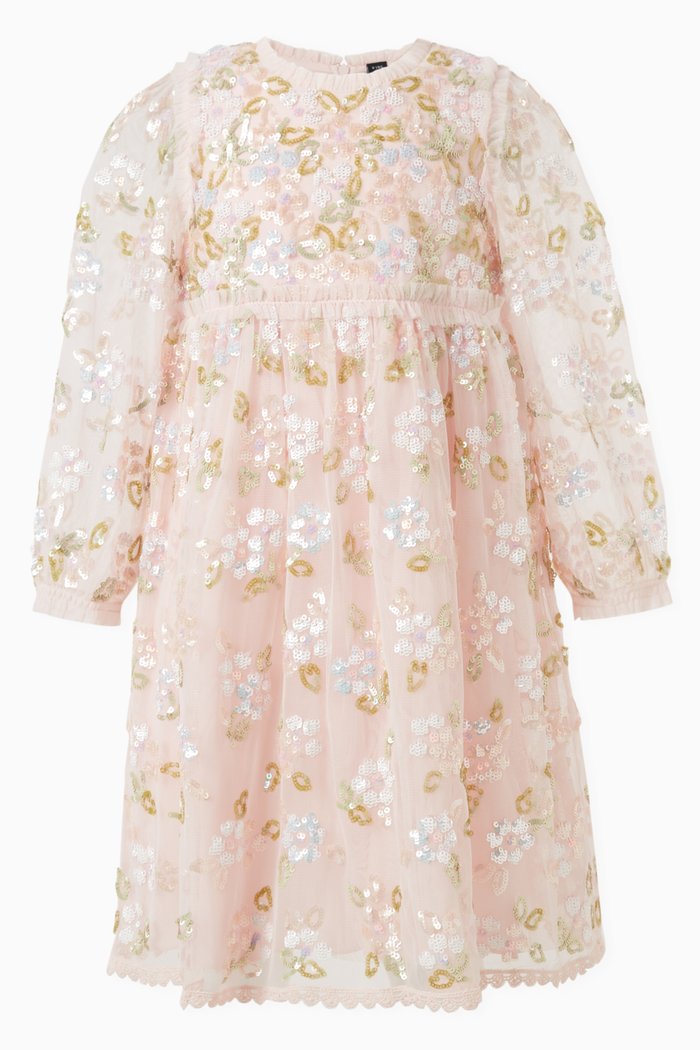 

Lena Sequin-embellished Dress in Tulle, Pink