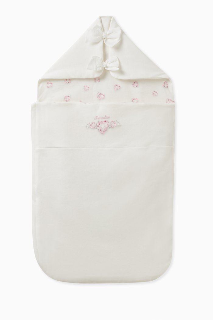 

Crystal-print Sleeping Bag in Cotton Interlock, Neutral