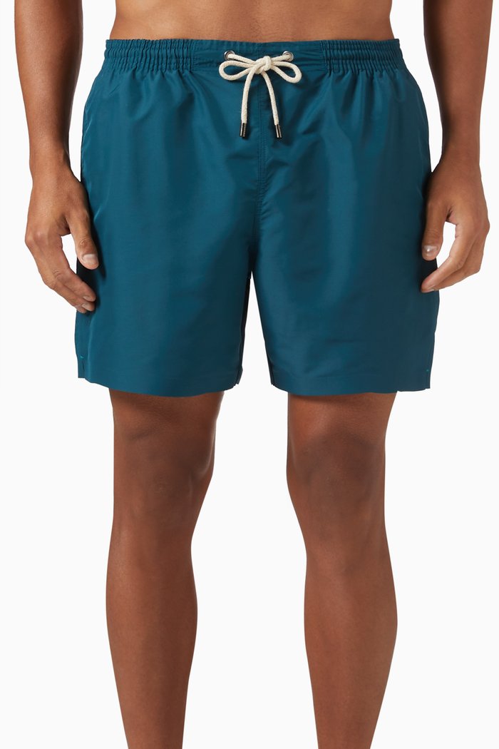 Swim Shorts in Recycled-fibre, Blue