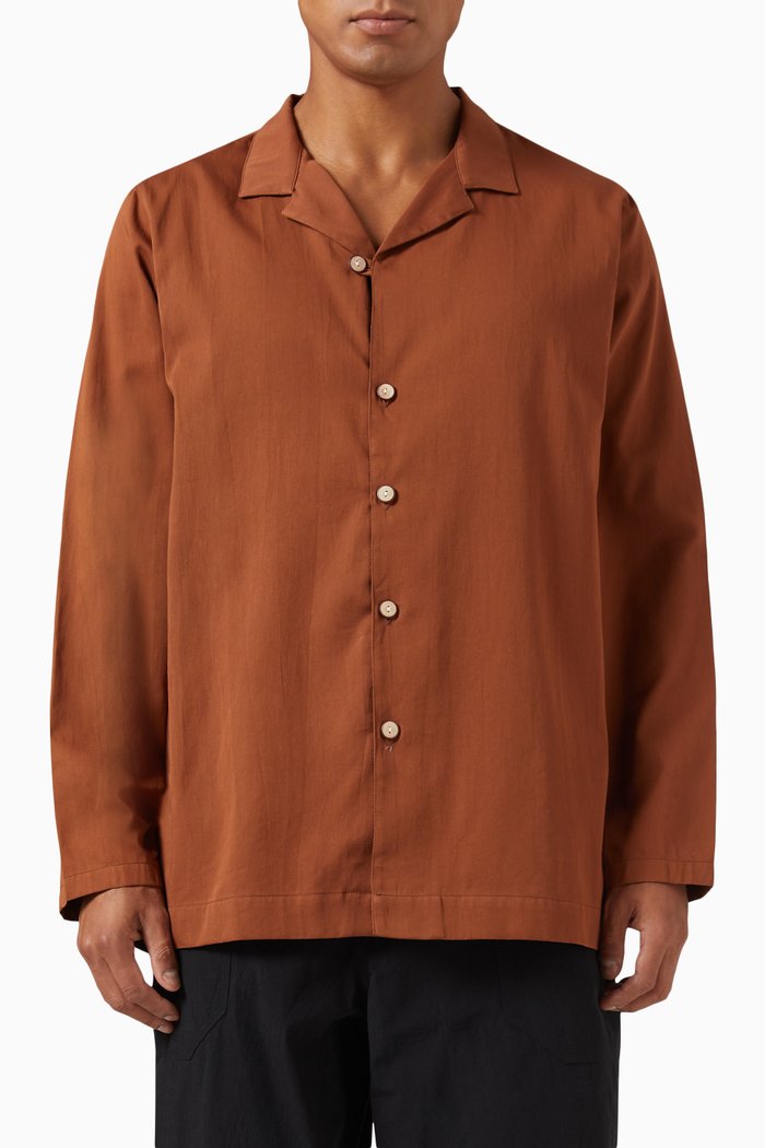 

Camp Collar Shirt in Organic Cotton, Orange
