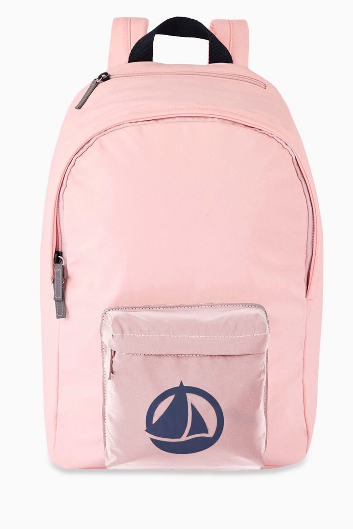 

Logo Backpack in Oilskin, Pink