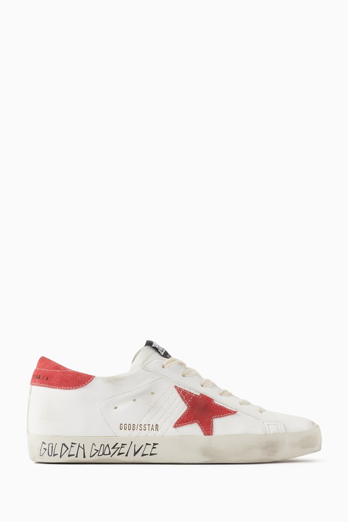 

Superstar Low-top Sneakers in Nappa Leather, Red
