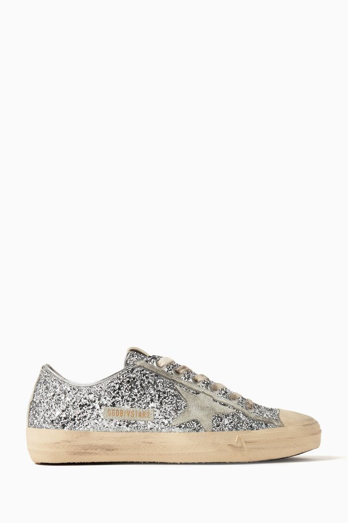 V-Star 2 Sneakers in Glitter, Silver