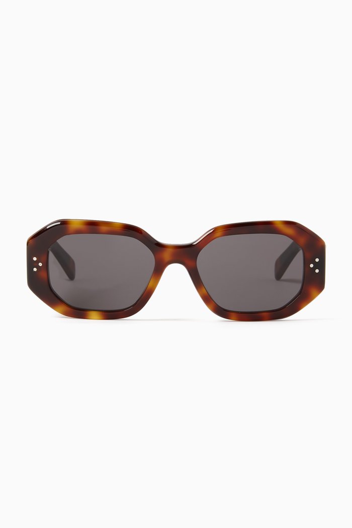 

Rectangle Sunglasses in Acetate, Brown