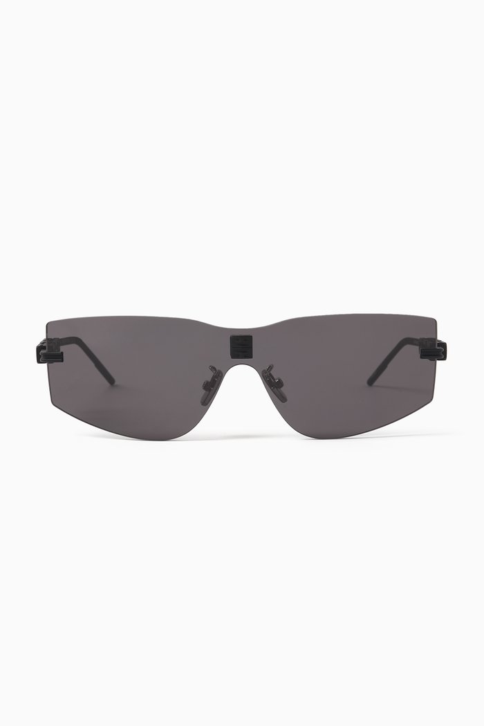 

Shield Sunglasses in Metal, Black