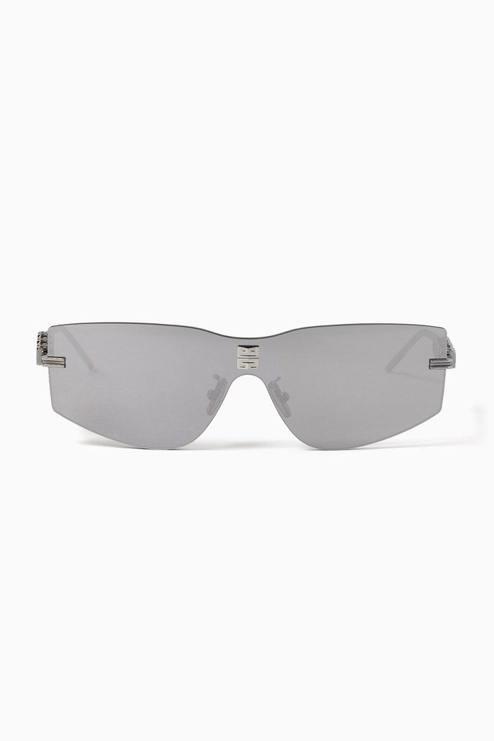 

D-frame Sunglasses in Metal, Silver