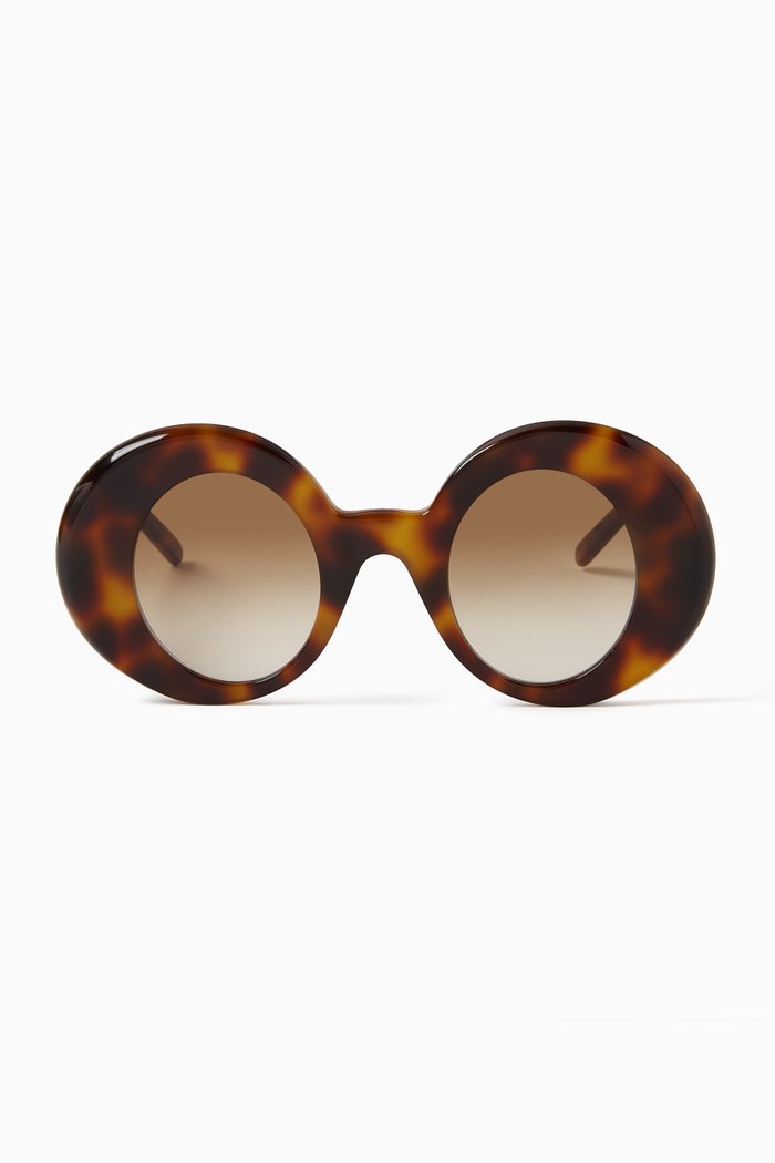 

Oval Sunglasses in Acetate, Brown