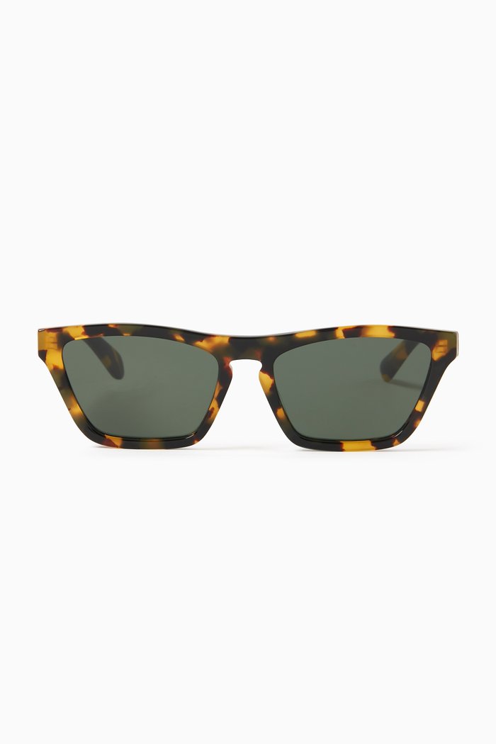 

D-shape Sunglasses in Bio-acetate, Brown