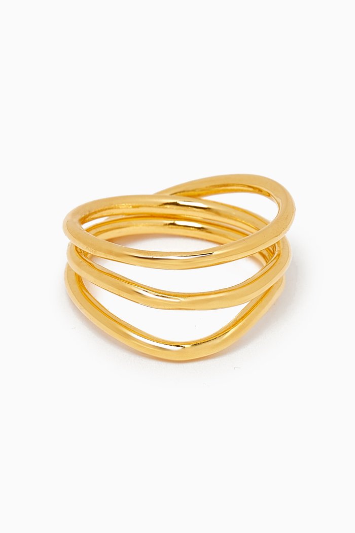 

Loop Ring in 18kt Gold-plated Silver